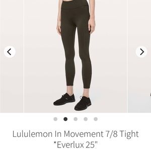 Lululemon | In Movement 7/8 tight